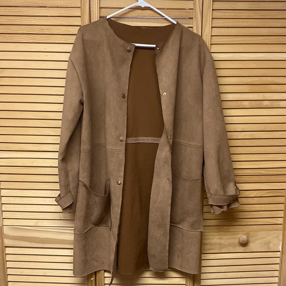 Tan Button Up Coat